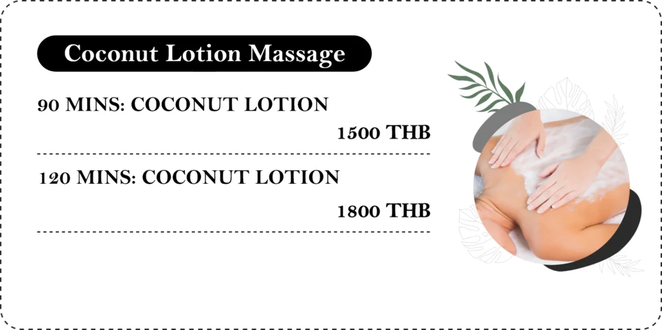 Coconut Lotion Massage