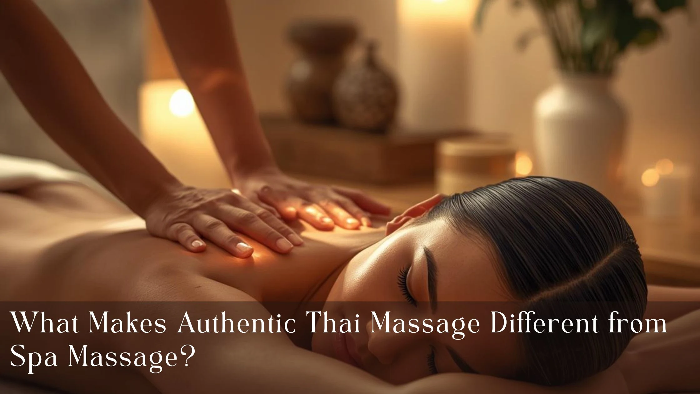 What Makes Authentic Thai Massage Different from Spa Massage
